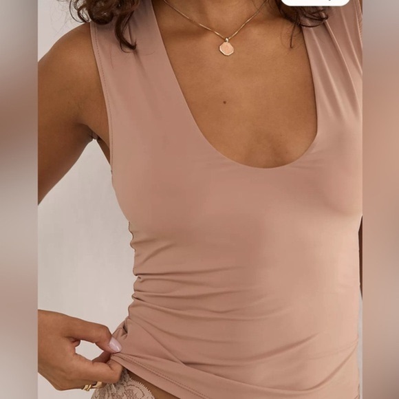 FREE PEOPLE - Second Skin Cami in Nude Tone Size Small - Picture 4 of 8